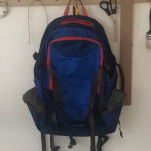 Patagonia Atacama 28L blue and red backpack